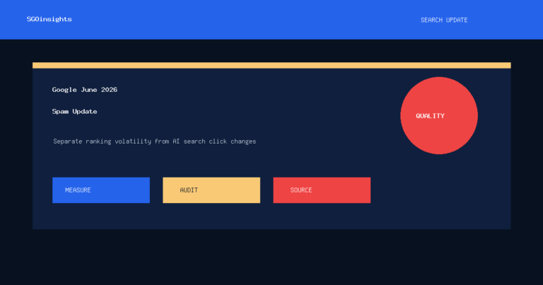 Google June 2026 spam update diagnostic for SEO and AI search measurement