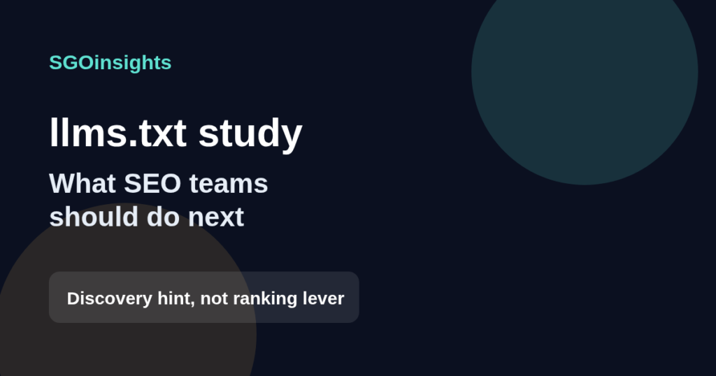 SGOinsights llms.txt study social card